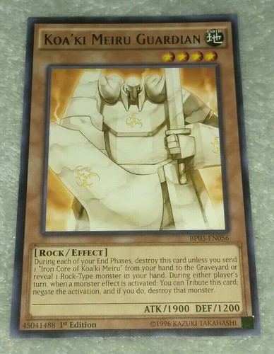 Yugioh! Koa'ki Meiru Guardian - BP03-EN056 - Rare - 1st Edition LP, ENGLISH