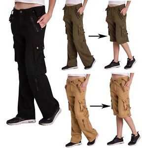 womens cargo pants zip off legs