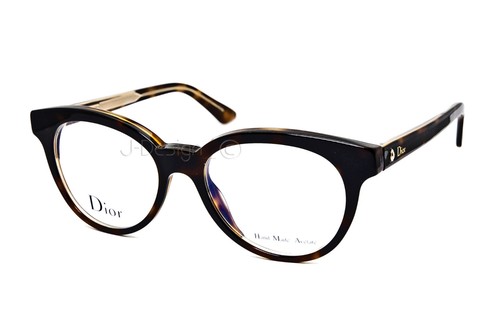 Christian Dior Dior Montaigne N.5 G7J Tortoise 49/17/135 Eyeglasses Italy - New  - Picture 3 of 11