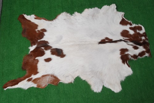 Natural Dark Brown Goat Hide Rug – Warm, Earthy Tones with Unique Patterns - Bild 9 von 11