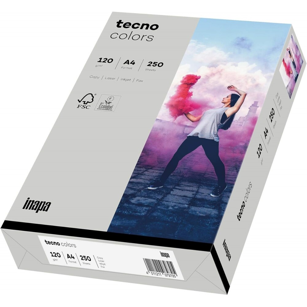 КРАСКИ TECNO INAPA - Kopierpapier - A4 - 250 Blatt - leicht - haptisch - grau
