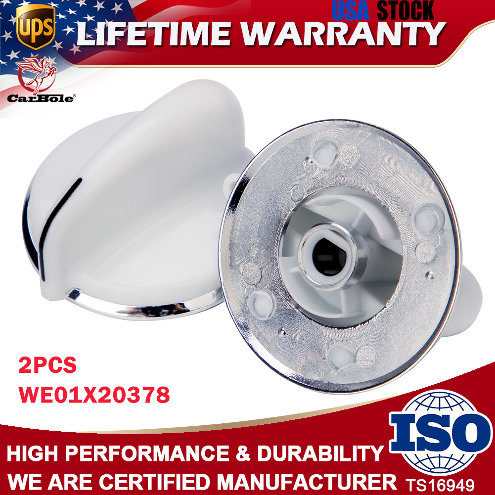 2X WE01X20378 Washer Control Knob For GE Dryer 175D3296P001 WH01X10460