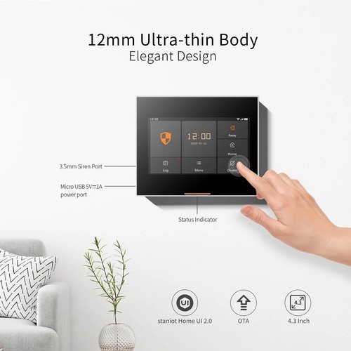 WIFI Version Tuya Intelligent Wireless WiFi House Security Alarm System Kits New - Picture 7 of 42