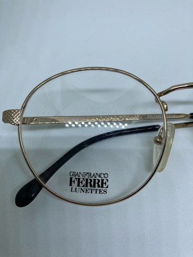 GIANFRANCO FERRE GFF69 occhiali da vista vintage oro metal gold glasses lunettes - Foto 6 di 9