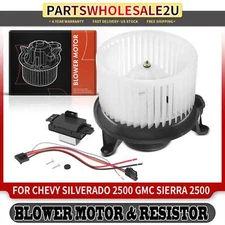 Front HVAC Blower Motor & Resistor Kit for Chevrolet Tahoe GMC Yukon Sierra 1500