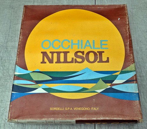 Vintage 1950 - 70s Nilsol Sunglasses Italy Ladies Unisex Tortoise Shell NOS Red - Picture 9 of 12