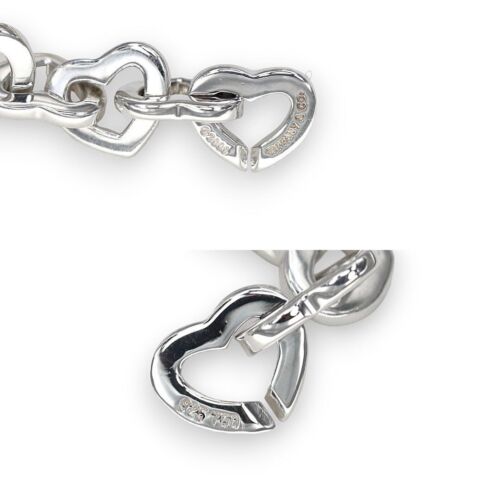 Bracciale Maglia Cuore TIFFANY & Co. Bracciale Oro 18k & Argento 925 regalo - Foto 5 di 14