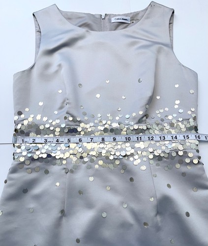 Calvin Klein Sequined Sheath/Cocktail Dress Women's-10 - Picture 5 of 7