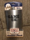 Wembley Tailgate 64 Oz GAME ON Overtime Flash.Stainless Steel Brushed Finish.