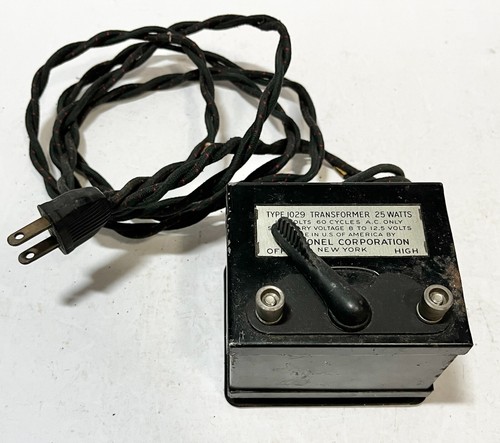 Prewar Lionel 0/027 Gauge Type 1029 Transformer 25 Watts - Works