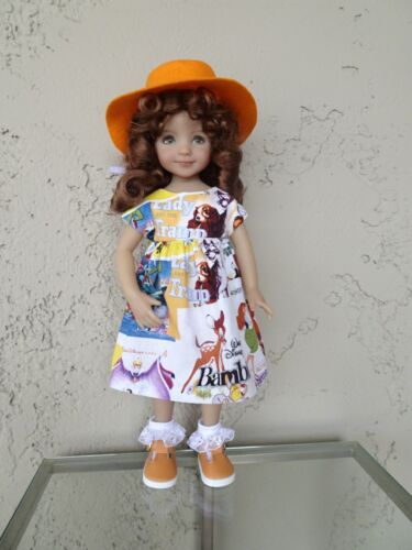 Outfit for Dianna Effner 13"Little Darling: Disney film dress, socks, shoes, hat - Picture 2 of 12