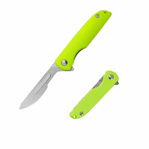 EDC Outdoor Pocket Utility Knife Keychain Scalpel Carve Knife Camping Folded - Picture 19 of 20