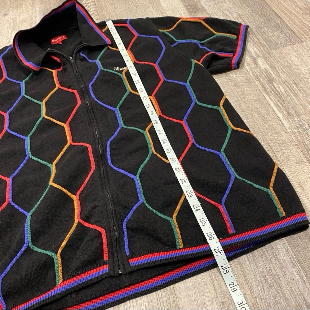Supreme Hex Zip Up Polo in black XL | eBay Supreme Hex Zip Up Polo in black XL | eBay