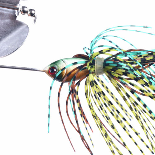 5PCS/Set 16g Spinnerbait Blade Bait Rubber Skirt Buzzbait Fishing Lures Tackle - Picture 6 of 9