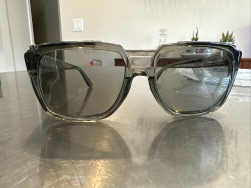 Neu Vintage American Allsafe Schutzbrille Schutzbrille grau geräucherte Linse - Bild 2 von 6