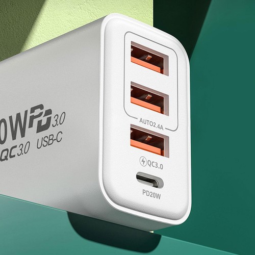 Chargeur USB 3USB 1p Téléphone Portable Chargeurs Muraux Bloc de Charge 40W USB - Photo 8 sur 16