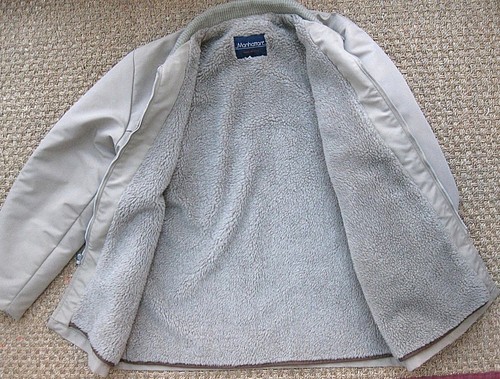 Vintage MANHATTAN Faux Fur Lined COAT--Tan--Size LARGE - EUC - Picture 5 of 8