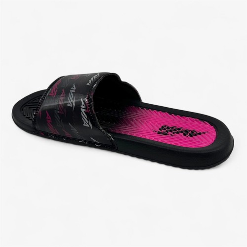 AND1 Gel Slide Black White Pink Glo Damen Sandale Pantolette - Bild 3 von 6