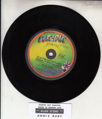 ALAN O'DAY  Started Out Dancing, Ended Up Making Love 7" 45 vinyl record RARE! - Picture 1 of 2