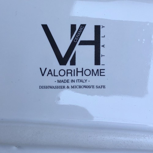 VALORIHOME MADE IN ITALY ROSEMARY PATTERN CERAMIC SERVING  TRAY - Picture 7 of 8