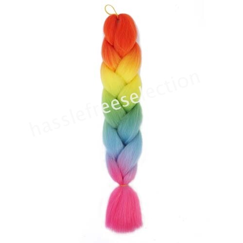 Jumbo Braiding Hair 60cm Hair Extensions Kanekalon Braid Synthetic Crochet Fiber - Picture 16 of 26