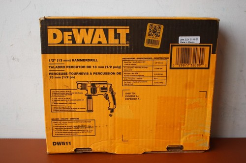 DEWALT DW511 3000RPM 1/2" Corded Single Speed Hammer Drill - Picture 2 of 6