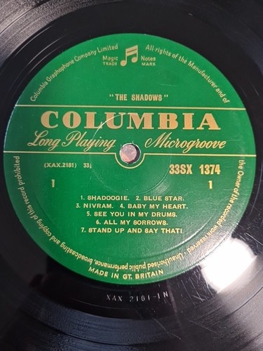 The Shadows - Self Titled - Columbia - 33SX1374 - Mono - UK - 1st Edition - VG - Bild 6 von 10