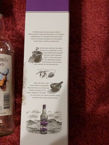 EMPTY 750 ml McClelland's scotch whiskey bottle & box wish it was still full.... - Picture 4 of 8