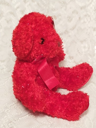 Russ Berrie Red Teddy Bear Adorable Ribbon Forever Yours Plush Toy tblfx1 - Picture 4 of 5