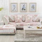 Quilted Floral Sofa Cushion Cover Mat Non Slip Couch Covers Slipcovers Decor