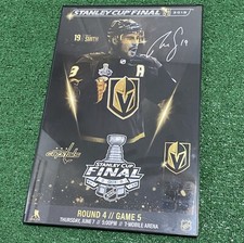 Reilly Smith Signed 11x17 VGK 2018 Stanley Cup Final Poster SHIPS FAST! IP AUTO!