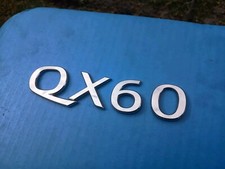 INFINITI QX60 2014-2017 CHROME LETTERING REAR TAIL GATE EMBLEM OEM USED 