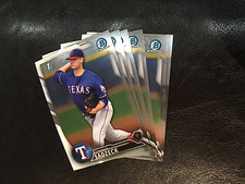 2016 Bowman Chrome BCP172 Connor Sadzeck 6 count lot Texas Rangers
