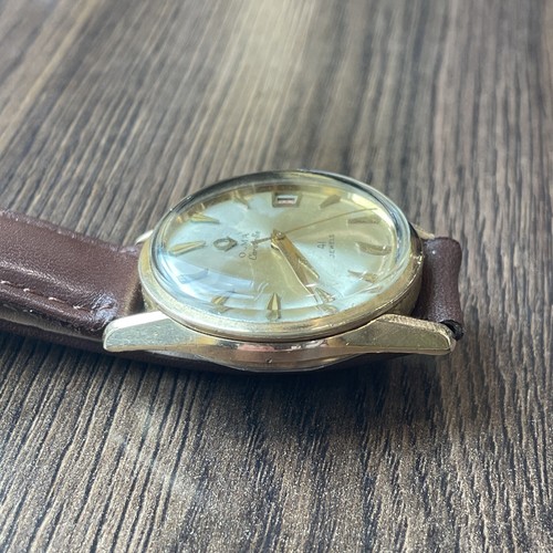 Vintage Swiss Olma Caravelle Automatic 36mm Watch Date Indicator Gold Capped - Picture 6 of 15