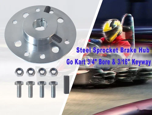 Sprocket Hub w/ 3/4"Bore 3/16"Keyway For Drift Trike Heavy Duty Go Kart Cart - Picture 1 of 5