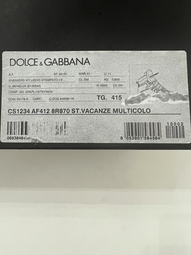 Dolce Gabbana Sneakers alte Holiday in pelle multicolore stampa Sicilia ,Palermo - Foto 13 di 13