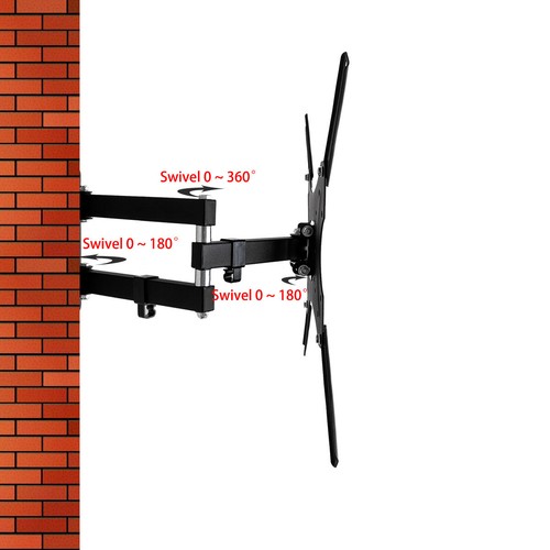 Soporte de pared inclinable giratorio para TV Full Motion para Sharp 32 40 43 50 55 pulgadas - Imagen 7 de 7