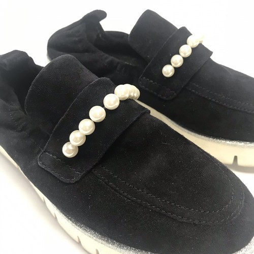 kennel schmenger 3.5 Ocean Pearl Black Flat Shoe Suede Rare Slip On Flats Design - Picture 3 of 11
