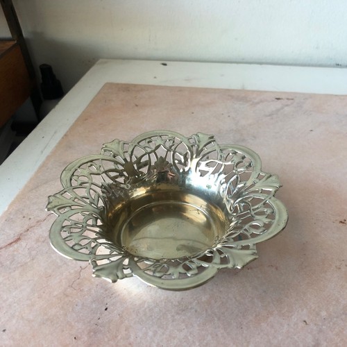 Elegant Vintage or Antique Metal Bowl - Striking Art Nouveau Style - Hallmarked - Picture 12 of 19