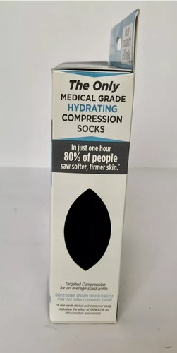 Skineez Medical Grade Advanced Hydrating Compression Socks 10-20 mmHg Black S/M - 第 4/4 張圖片