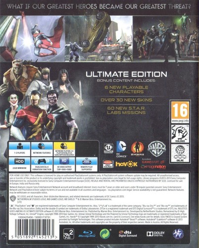 Injustice: Gods Among Us - Ultimate Edition Sony PS4 Fighting Game - Picture 2 of 2