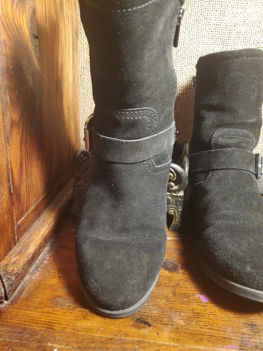 Easy Spirit 9.5 M Women s Ankle Suede Black Boots booties shoes