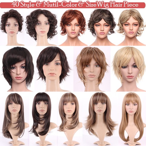 US Natural Long Wavy Curly Straight Wigs Hair Full Wigs Cosplay Party Sexy Women - Picture 2 of 51