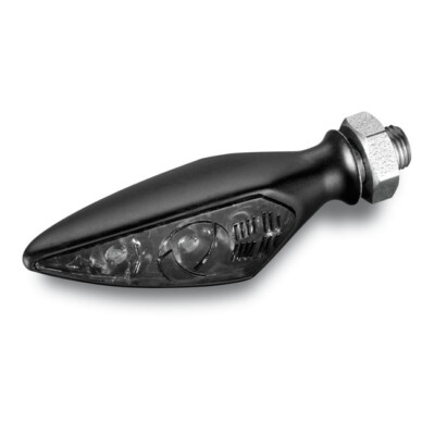 Kellermann Rhombus S Dark Motorrad Blinker - vorne rechts - schwarz