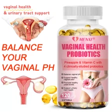 Vaginal Probiotics for Women pH Balance with Prebiotics & Lactobacillus 120Count