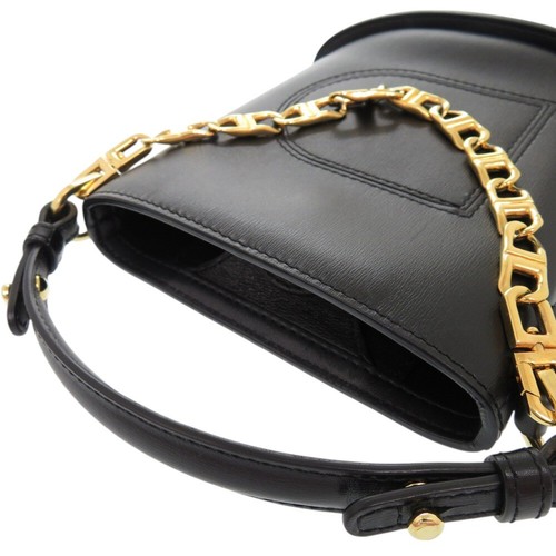 AUTHENTIC DELVAUX Pan Eclat Nano Shoulder Bag Black Leather - Picture 6 of 9