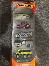 Mattel C18170 Matchbox 5 Car Toy Set MBX to the rescue