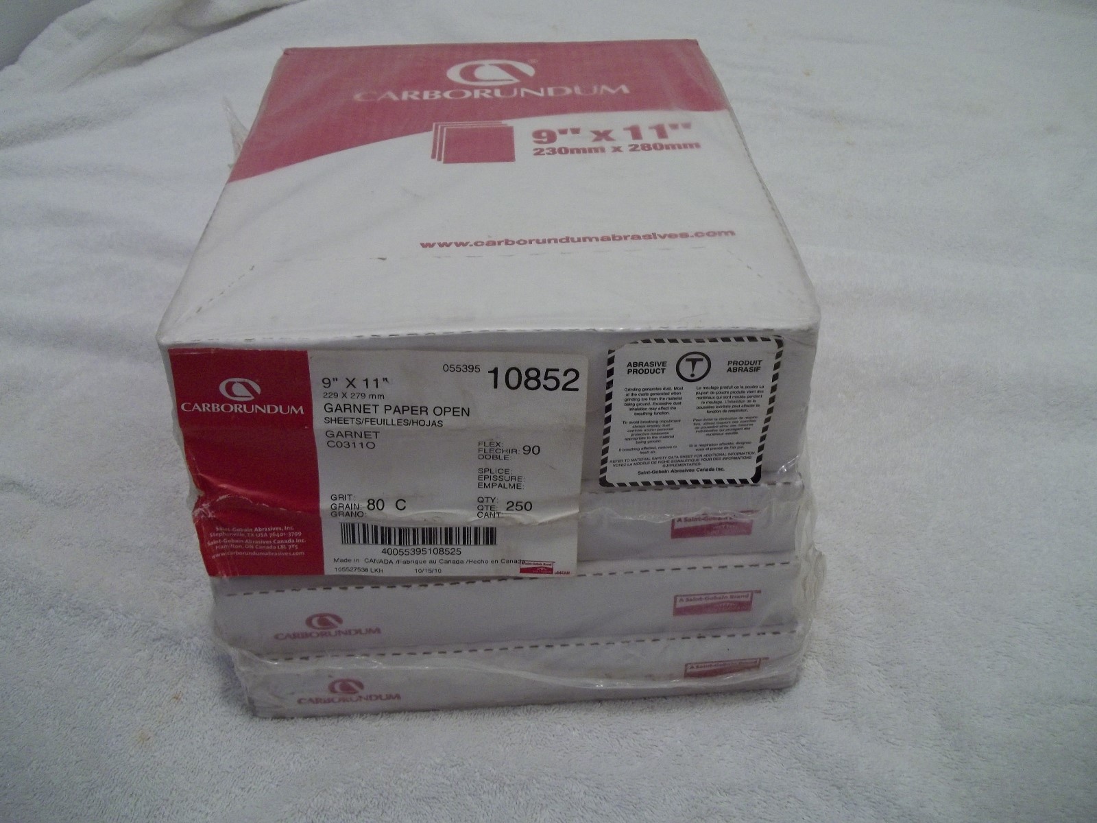 80 Grit Garnet Sandpaper 9\
