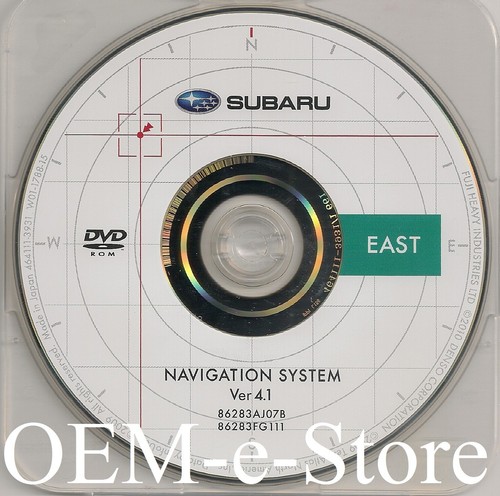 2010 2011 2012 Legacy Outback GPS Navigation DVD EAST U.S Canada Map Version 4.1 - Picture 2 of 4