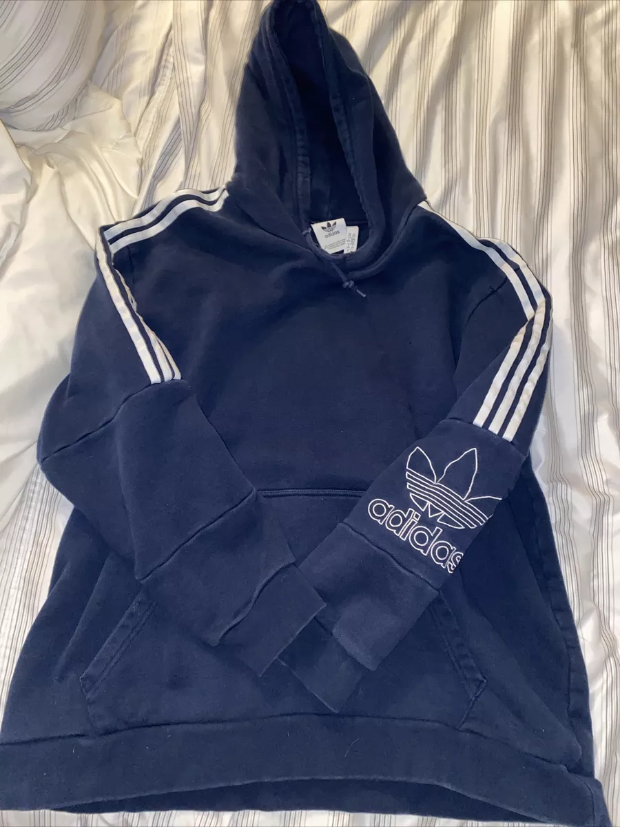 Navy blue cheap adidas sweatshirt